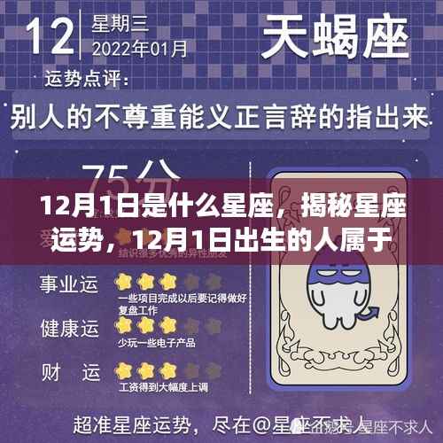 揭秘12月1日出生者的星座运势与特征
